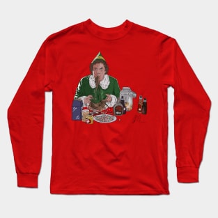 ELF: Buddy Eating Sketti Long Sleeve T-Shirt